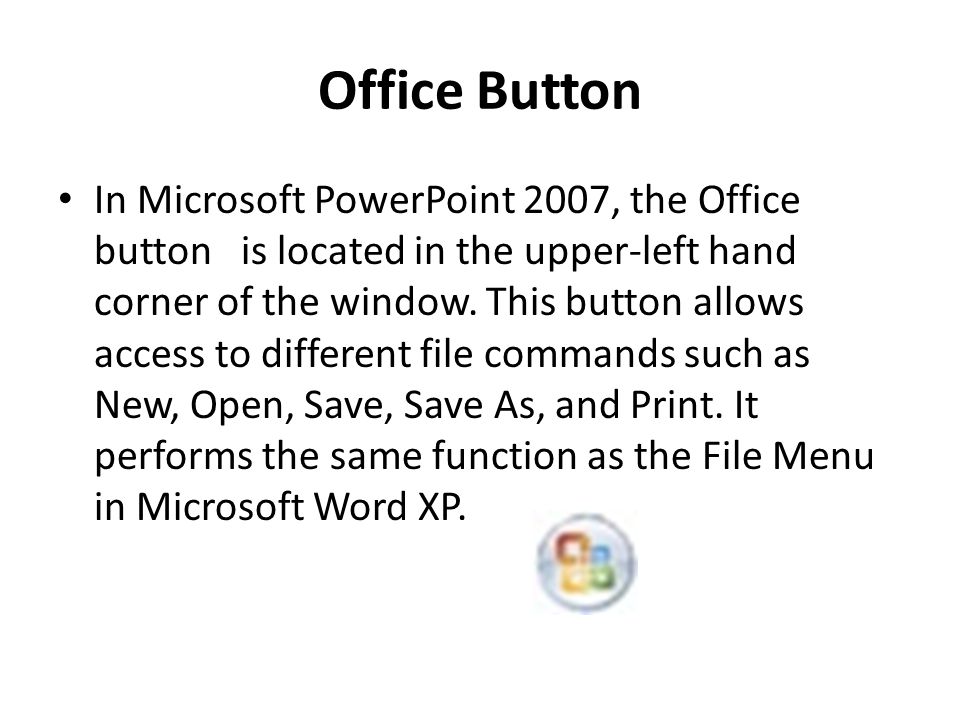 Office Button