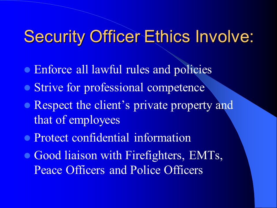 Security Officer Training Course Ppt Video Online Download Security Officer Training Course Ppt Video Online Download