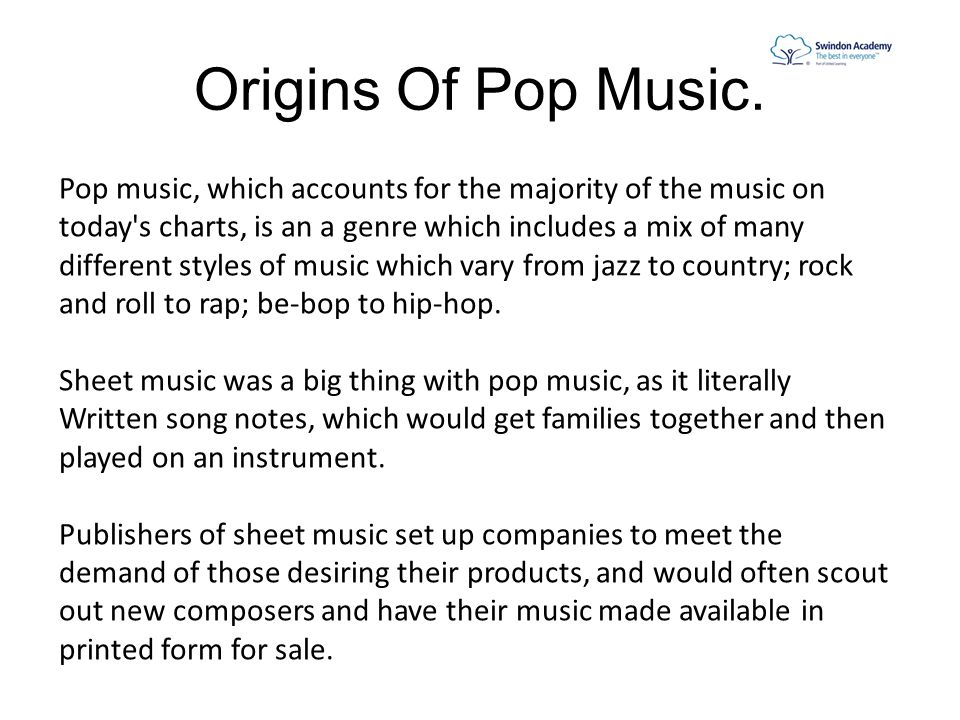 The History Of Pop Music. - ppt video online download