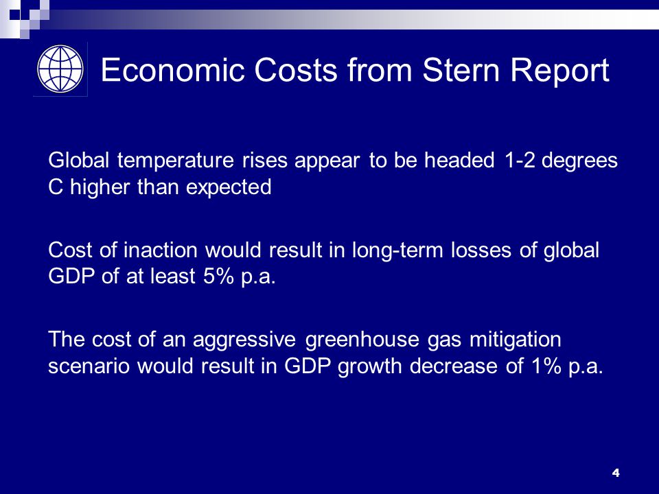 Economic Costs from Stern Report