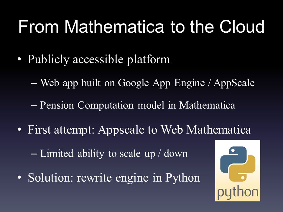 From Mathematica to the Cloud