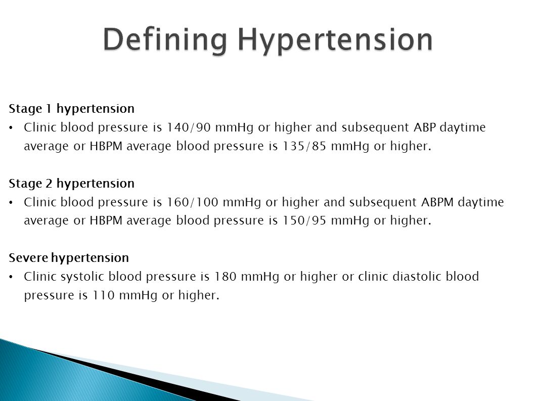 Defining Hypertension