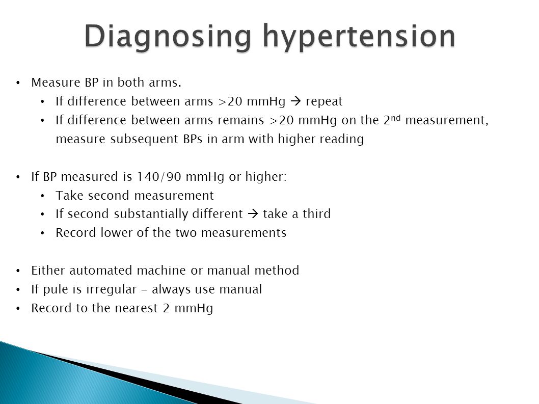 Diagnosing hypertension
