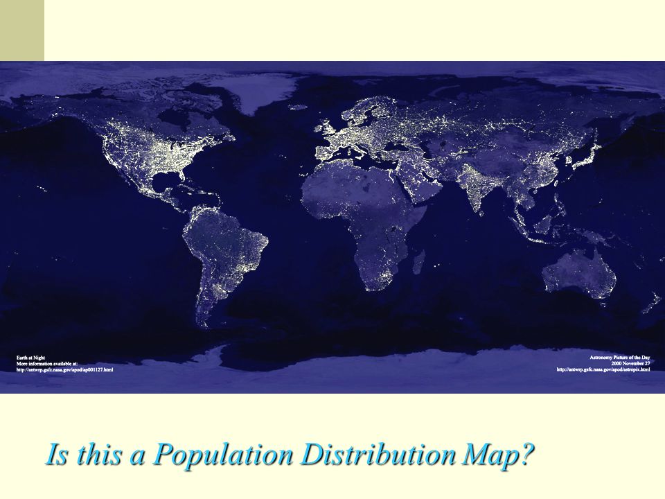 Is this a Population Distribution Map