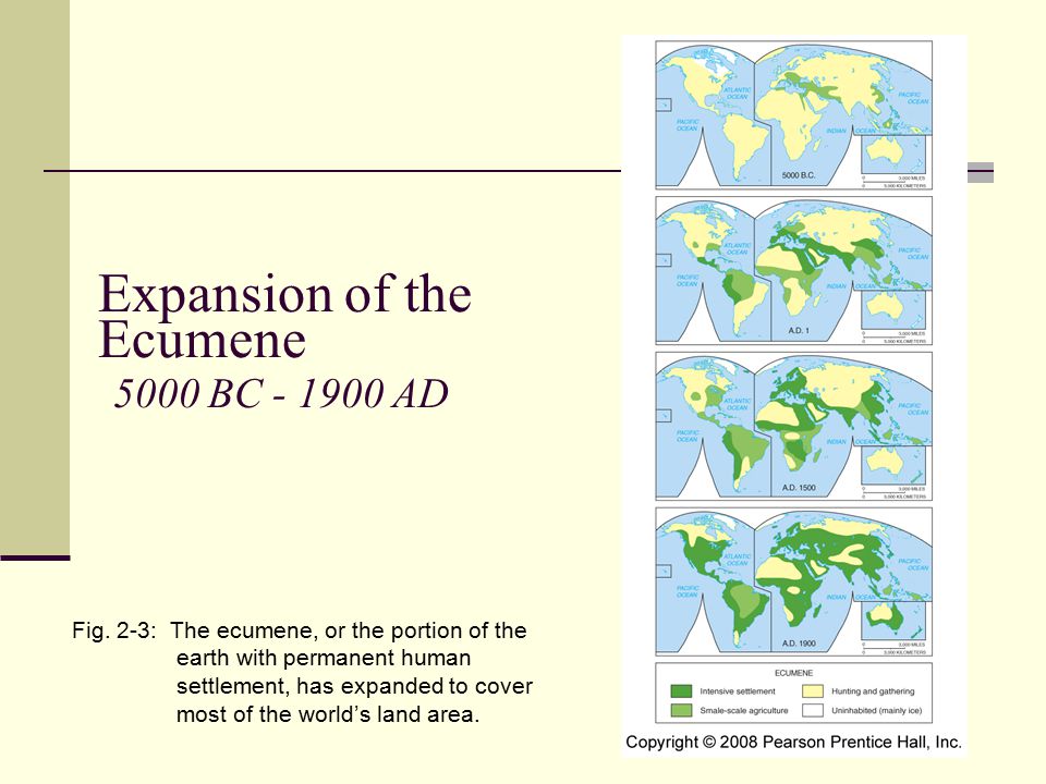 Expansion of the Ecumene 5000 BC AD