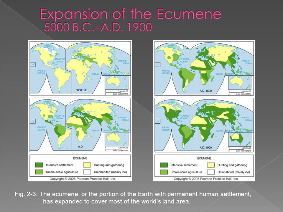 Expansion of the Ecumene 5000 B.C.–A.D. 1900
