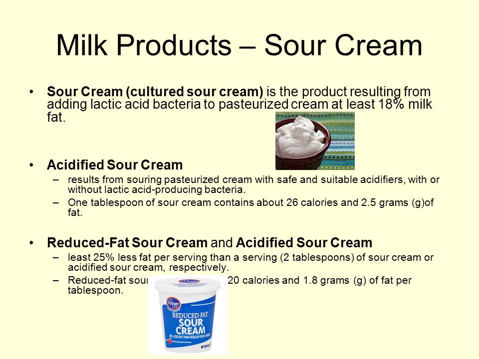 Milk Products – Sour Cream