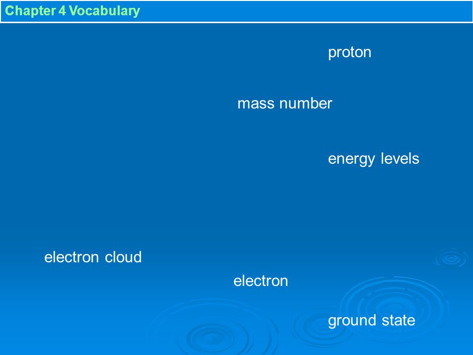 proton mass number energy levels electron cloud electron ground state