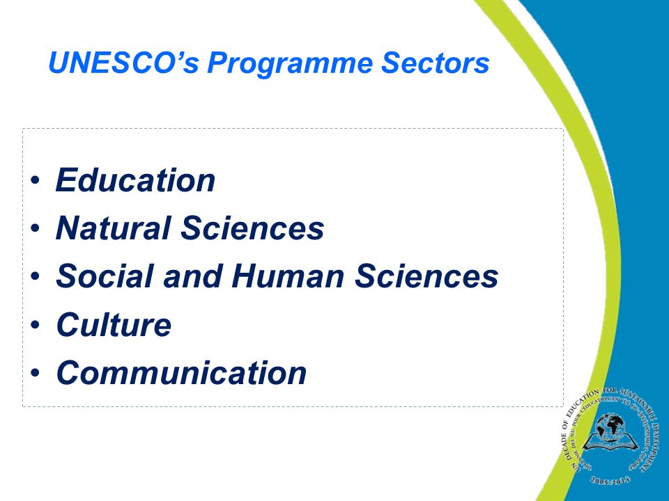 UNESCO’s Programme Sectors