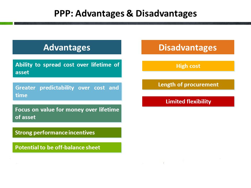 PPP: Advantages & Disadvantages.