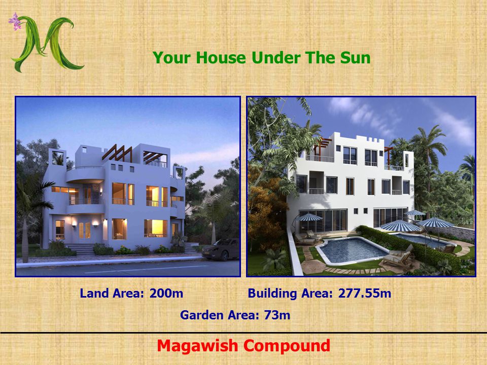 Your House Under The Sun Land Area: 200m Building Area: m
