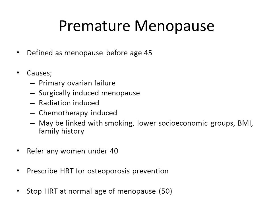 Bmi And Age At Menopause