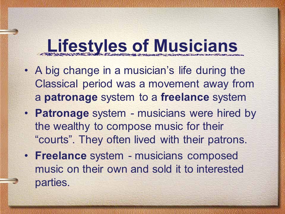 Lifestyles of Musicians