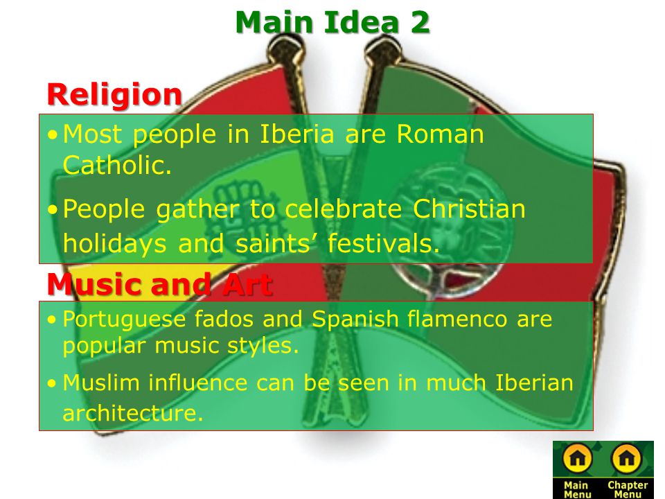 Main Idea 2 Religion Music and Art