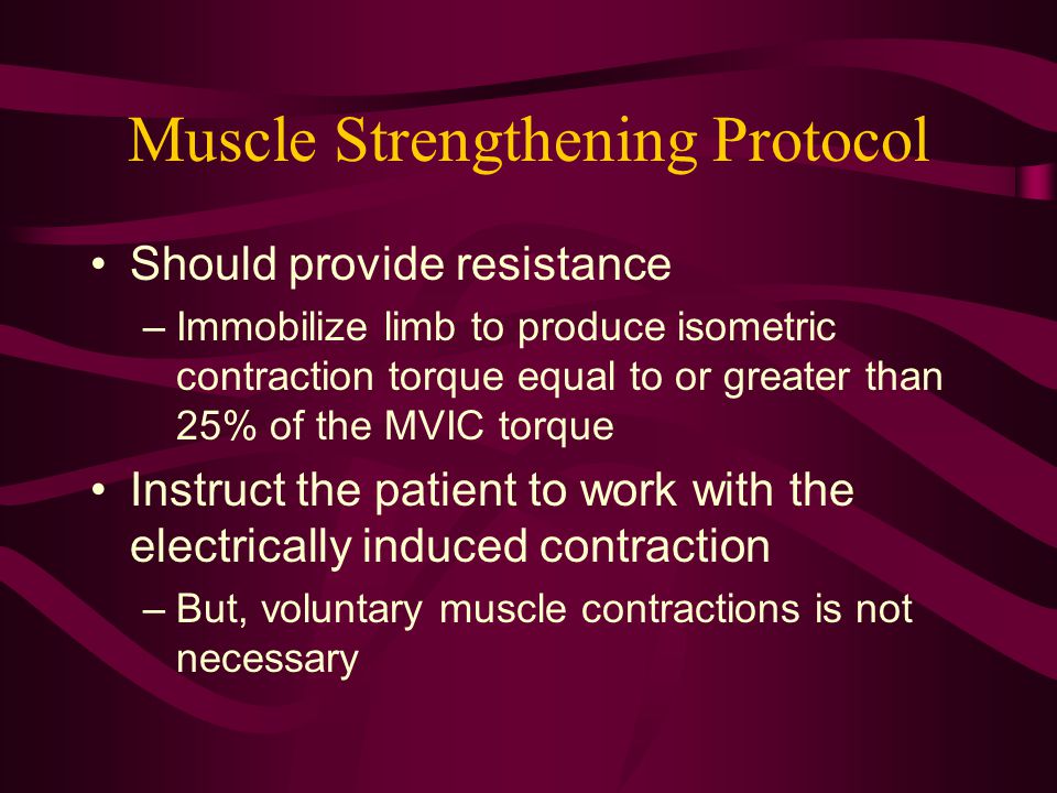 Muscle Strengthening Protocol