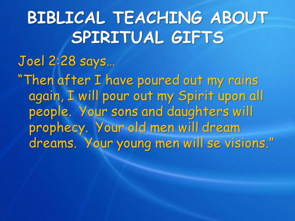 Using Our Spiritual Gifts - Great Smoky Mountains Church of Christ