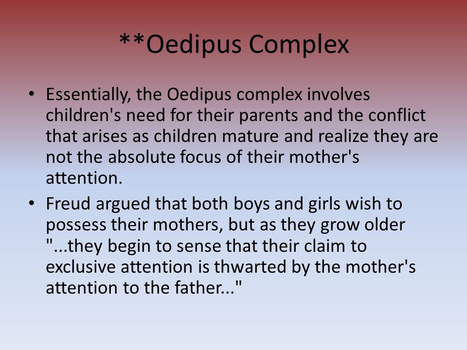 **Oedipus Complex