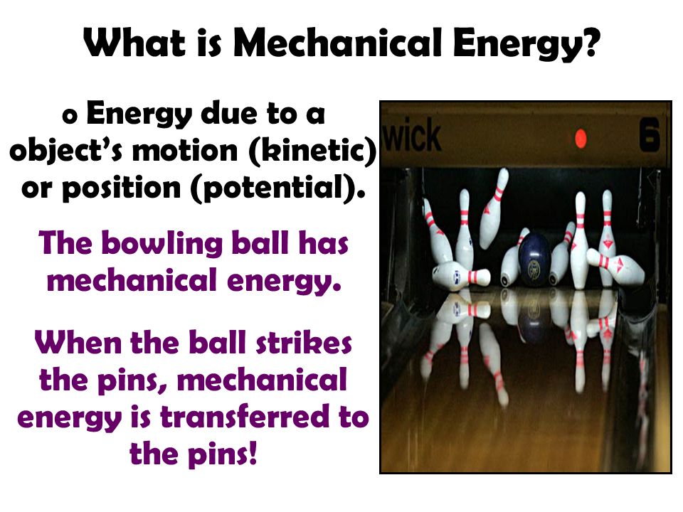 What is Mechanical Energy