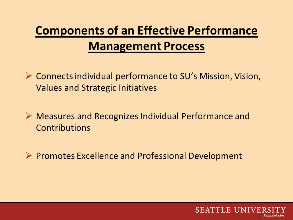 Components of an Effective Performance Management Process