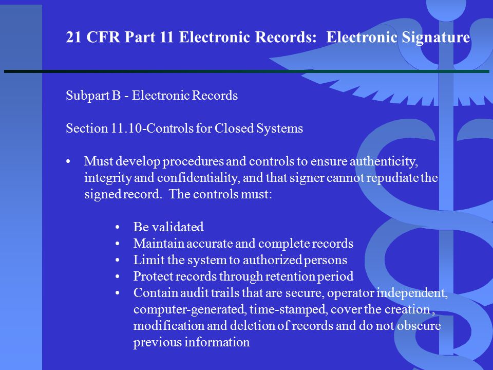 Meeting Regulatory Requirements For Electronic Signatures Ppt Video Online Download