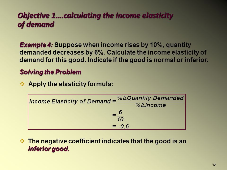 Income Elasticity of Demand and Cross Price Elasticity of Demand - ppt  download