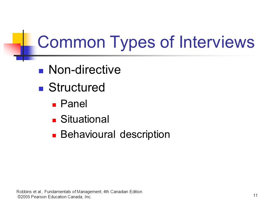 Common Types of Interviews