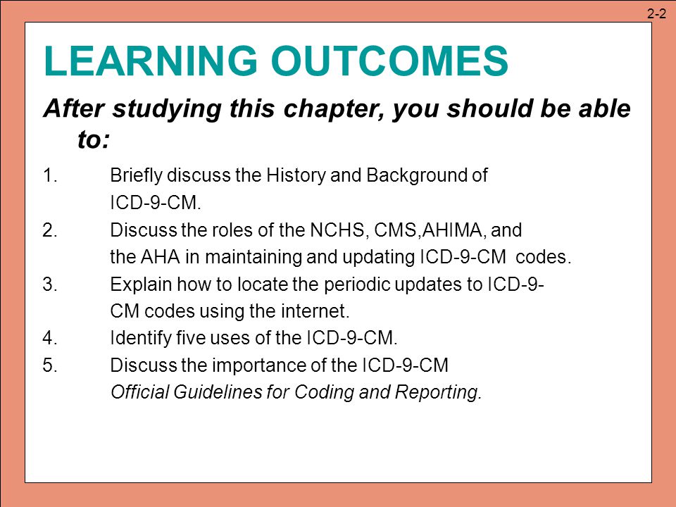 LEARNING OUTCOMES After studying this chapter, you should be able to: