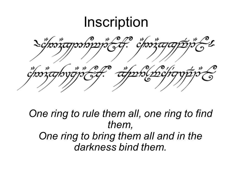 The History of the One Ring - ppt video online download