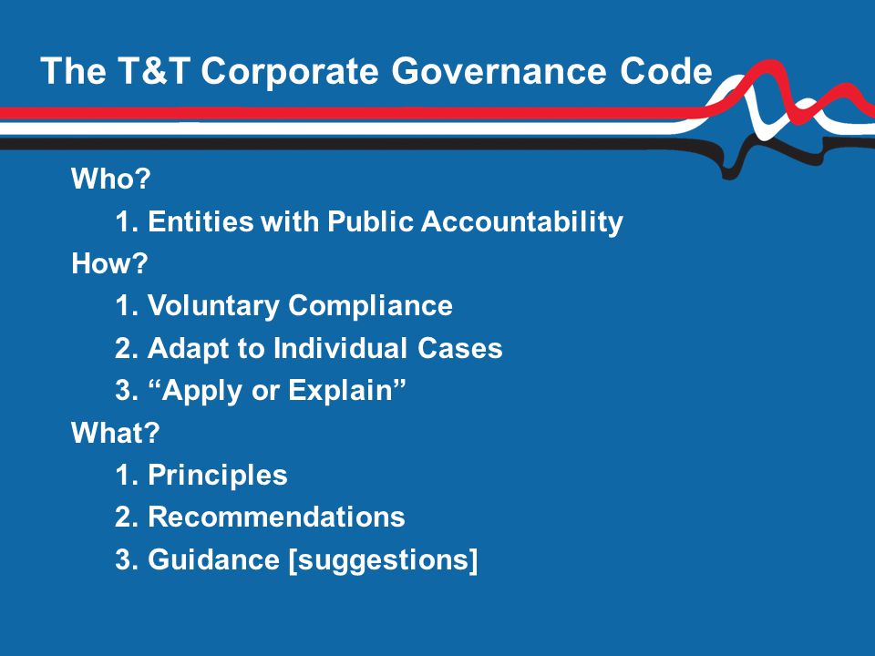 The T&T Corporate Governance Code
