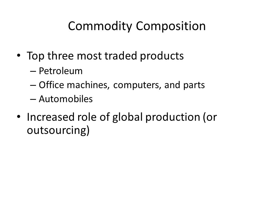 Commodity Composition