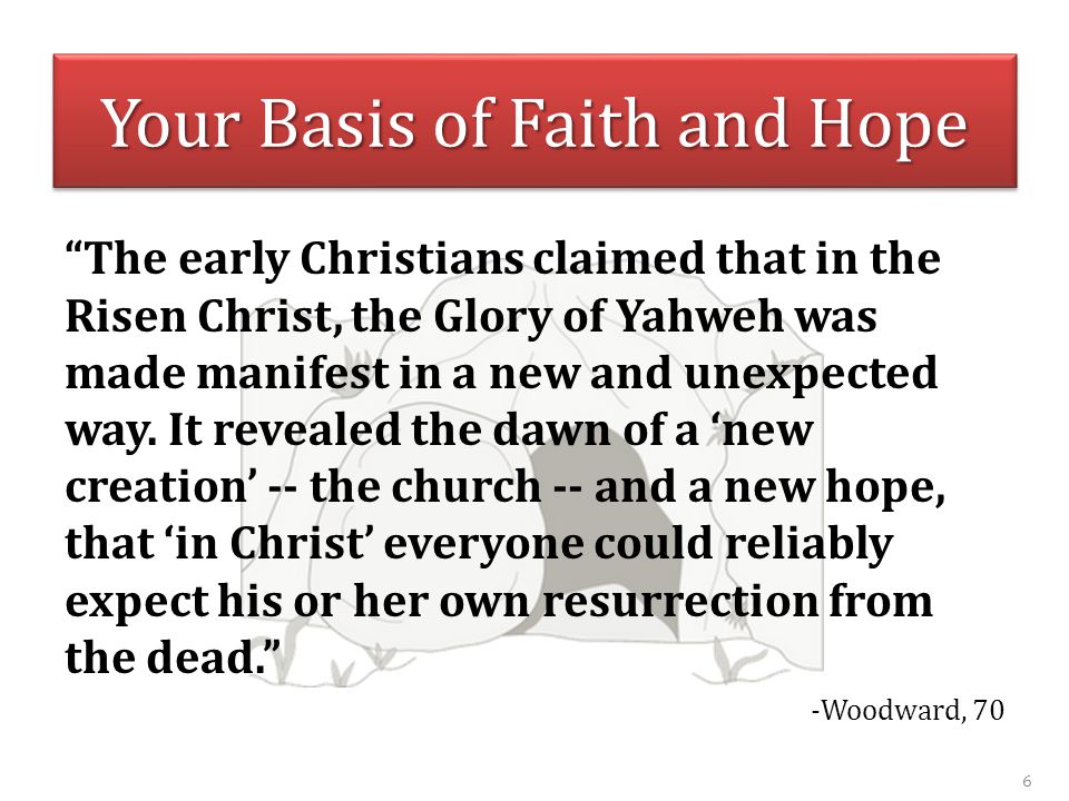 Your Basis of Faith and Hope