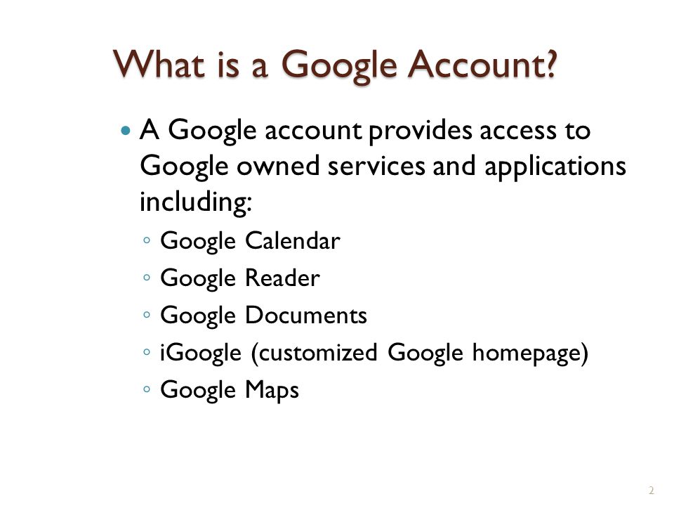 What is a Google Account