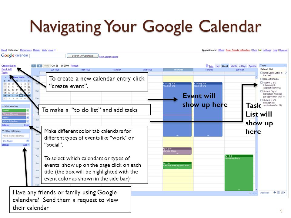 Navigating Your Google Calendar