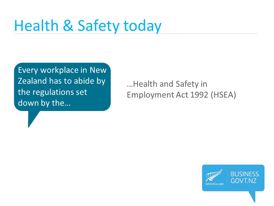 Health & Safety today Every workplace in New Zealand has to abide by the regulations set down by the…