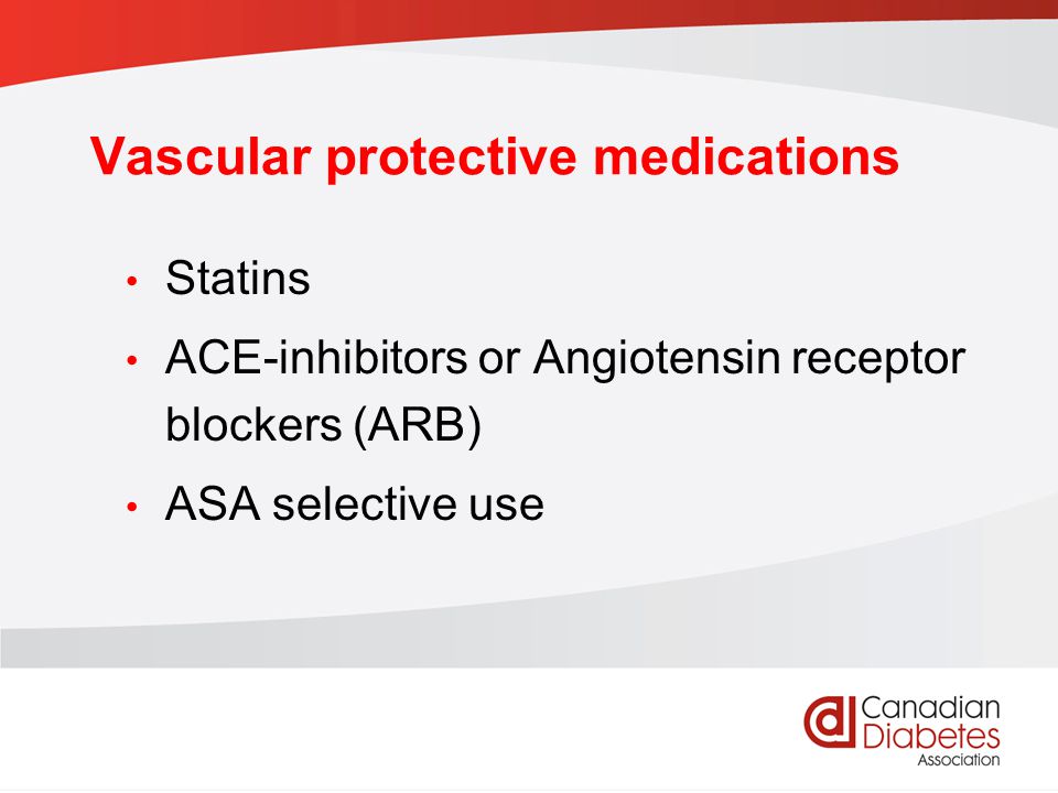 Vascular protective medications