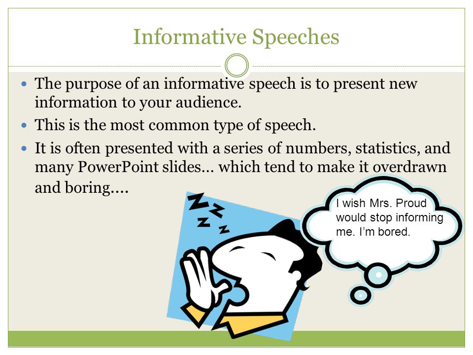 informative speech powerpoint example