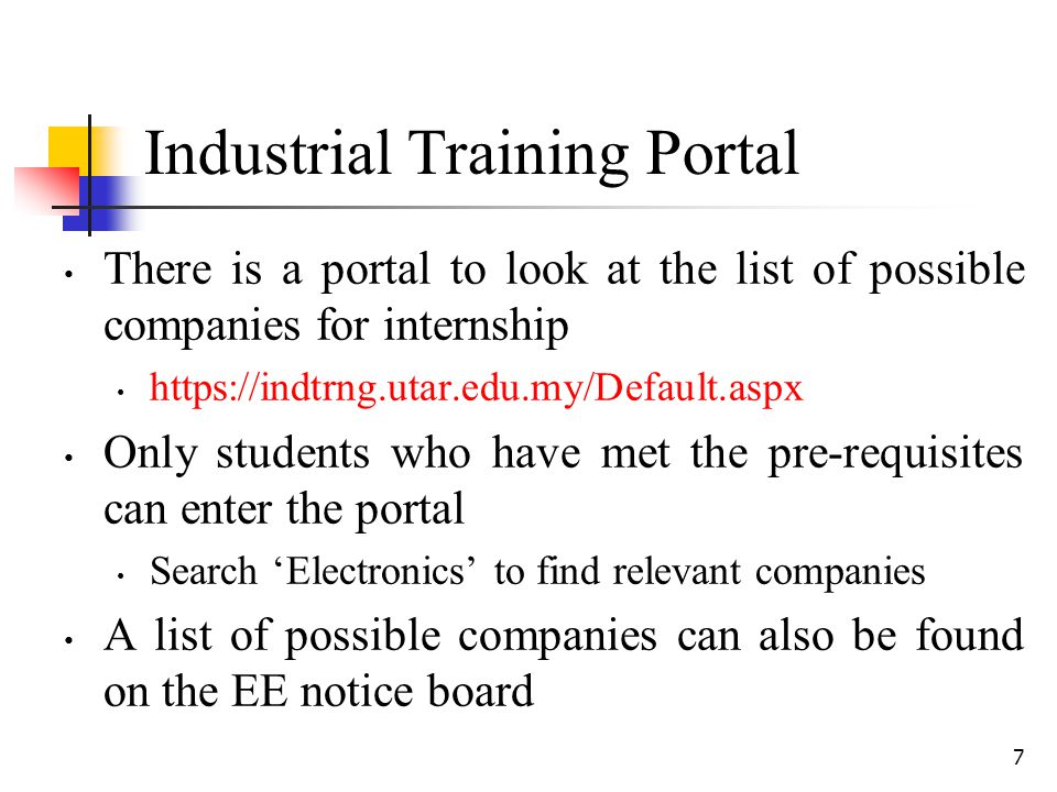 Industrial Training Portal