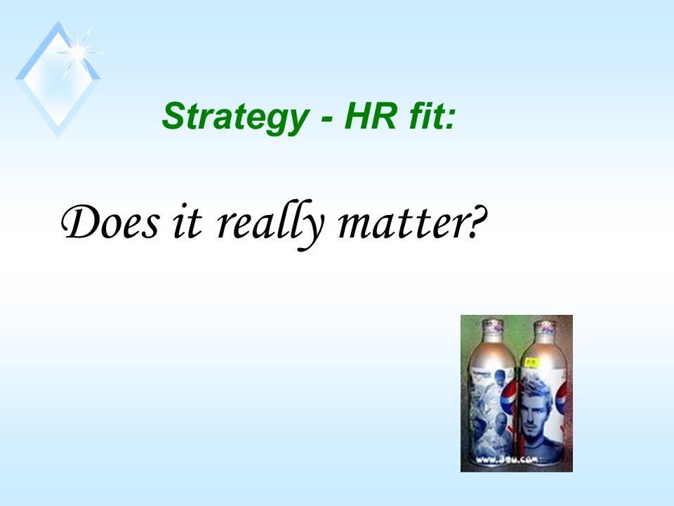 Strategy - HR fit: Does it really matter