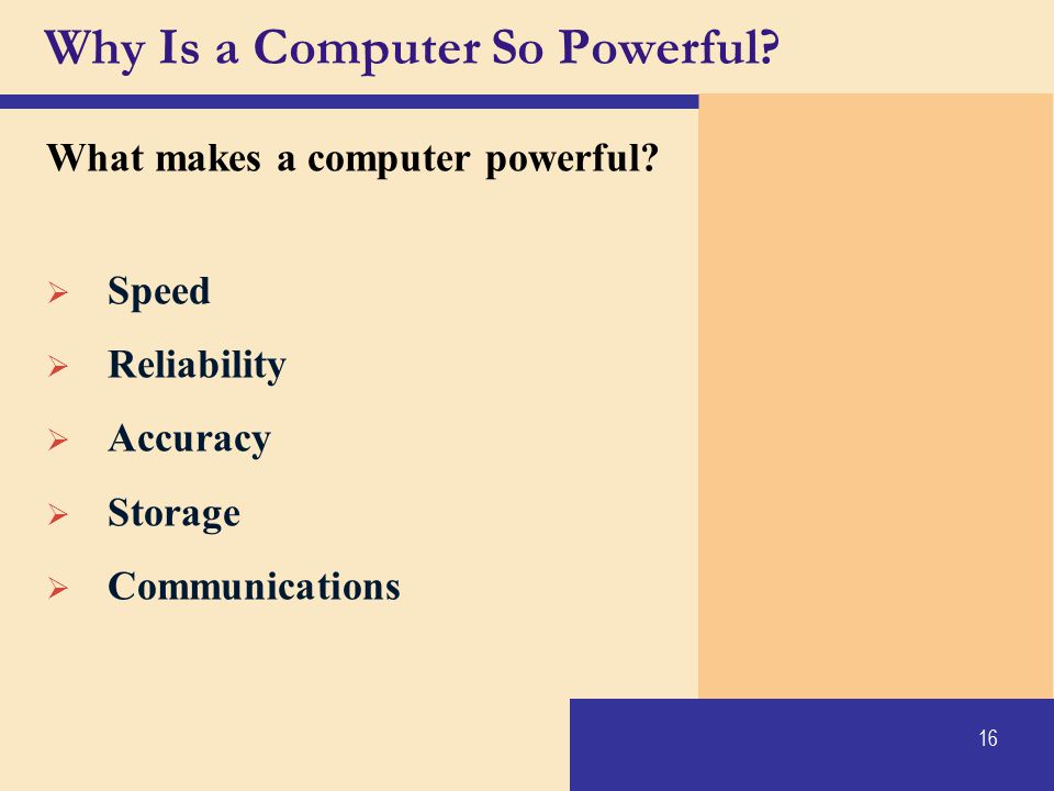 Why Is a Computer So Powerful
