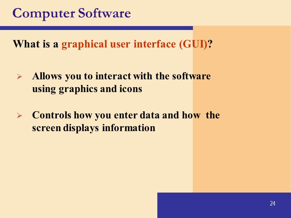 Computer Software What is a graphical user interface (GUI)