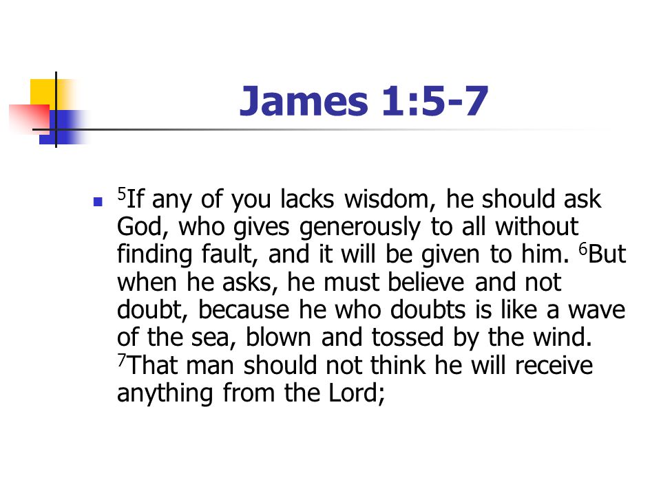 James 1:5-7