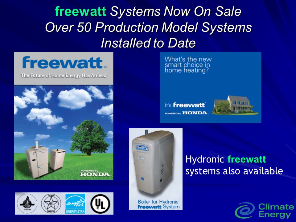 freewatt Systems Now On Sale Over 50 Production Model Systems Installed to Date
