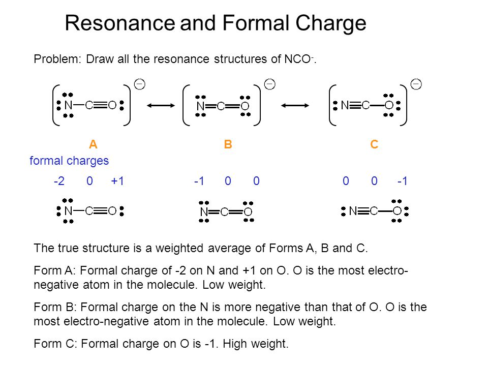 Resonance and Formal Charge.