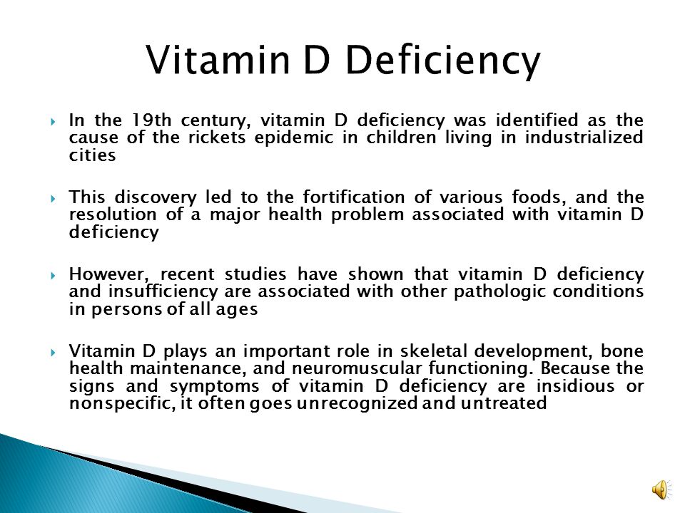 Management Of Vitamin D Deficiency And Calcium Ppt Video