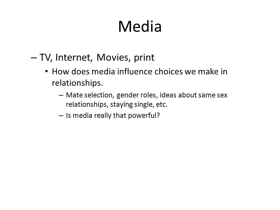 Media TV, Internet, Movies, print
