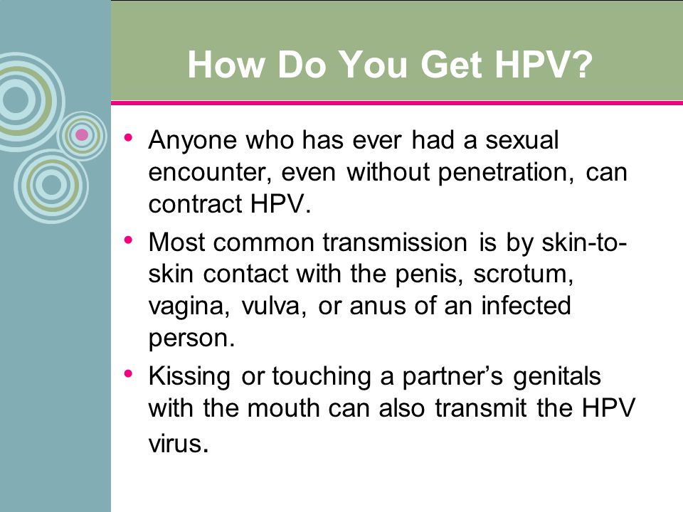 Hpv virus and urinary tract infections