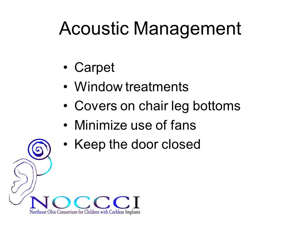 Acoustic Management Carpet Window treatments
