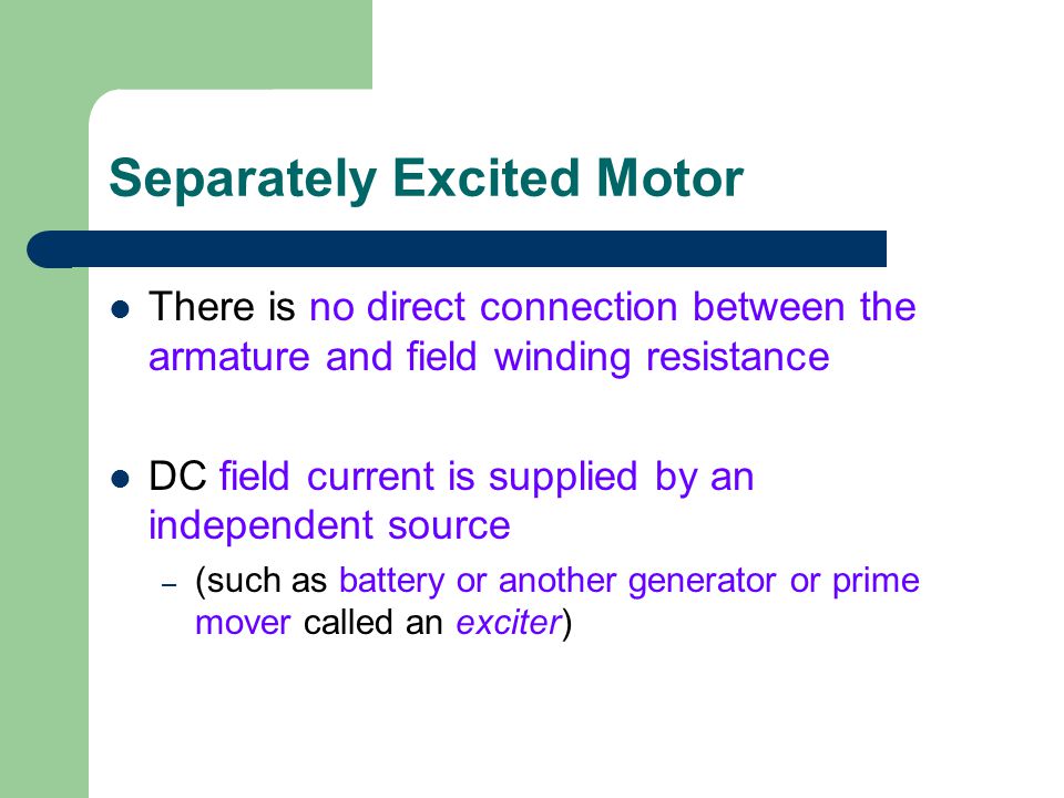 Separately Excited Motor