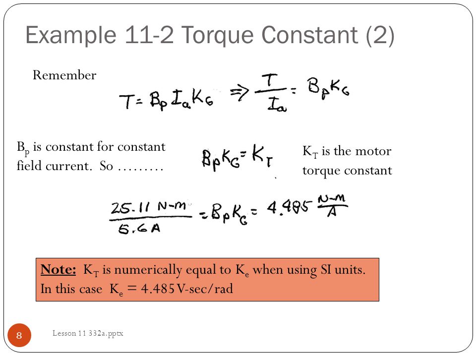 Lesson 11: Separately Excited Motor Examples - ppt video online download