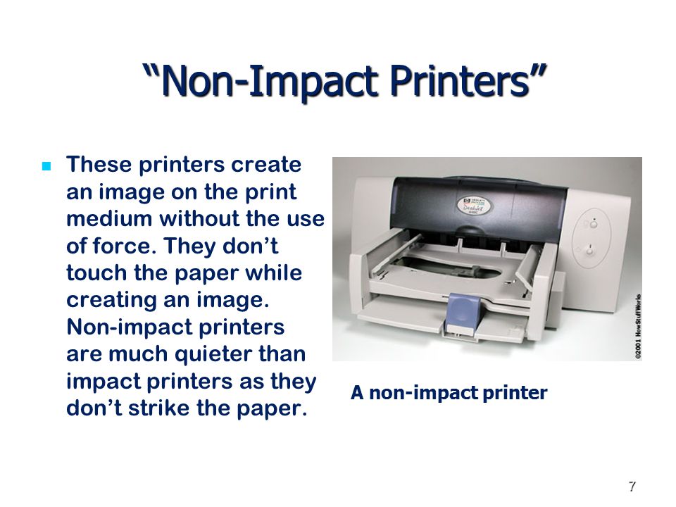 Printer its types, working and usefulness - ppt video online download
